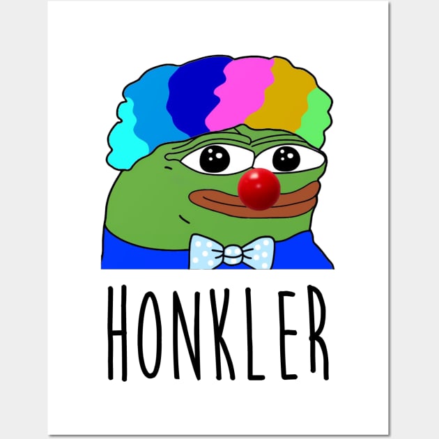 HONKLER - Supreme deity of Clown World - (Inverted Hair) Wall Art by DrFrazani